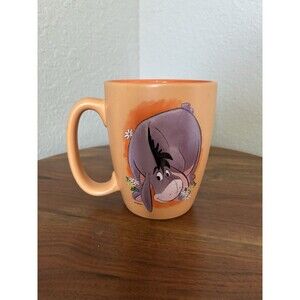 Disney Store Winnie the Pooh Eeyore Coffee Mug Orange